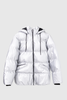 Puffer Capucha P.U. Silver