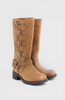 Bota Alta Hebillas Brown