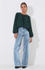 Pants Wide Leg Pocket Blue